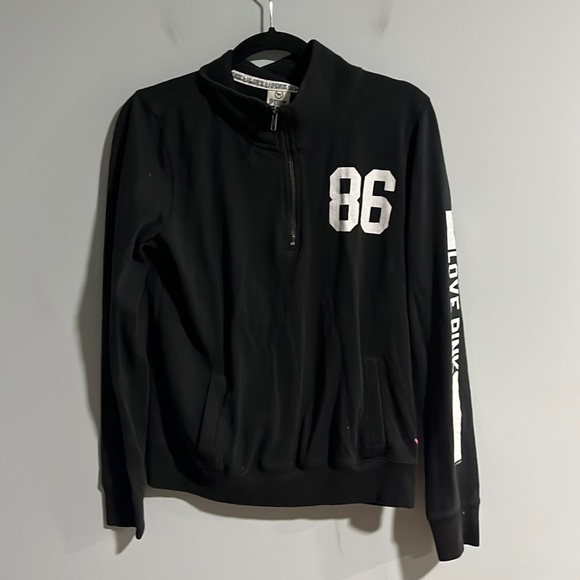 Closet Clear Out PINK Victoria’s Secret 1/4 Zip Sweatshirt - Picture 1 of 4